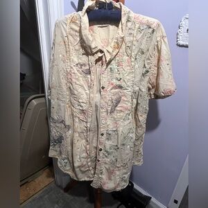 Magnolia Pearl Patchwork Top - Bird Applicle